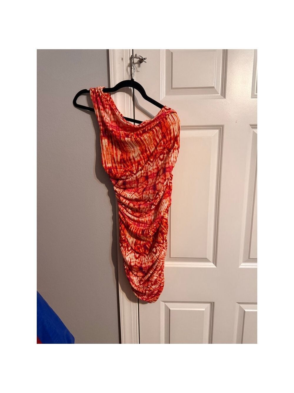 Women's MISCREANTS LONDON Orange White Mini Dress Size 6 - Picture 2 of 5